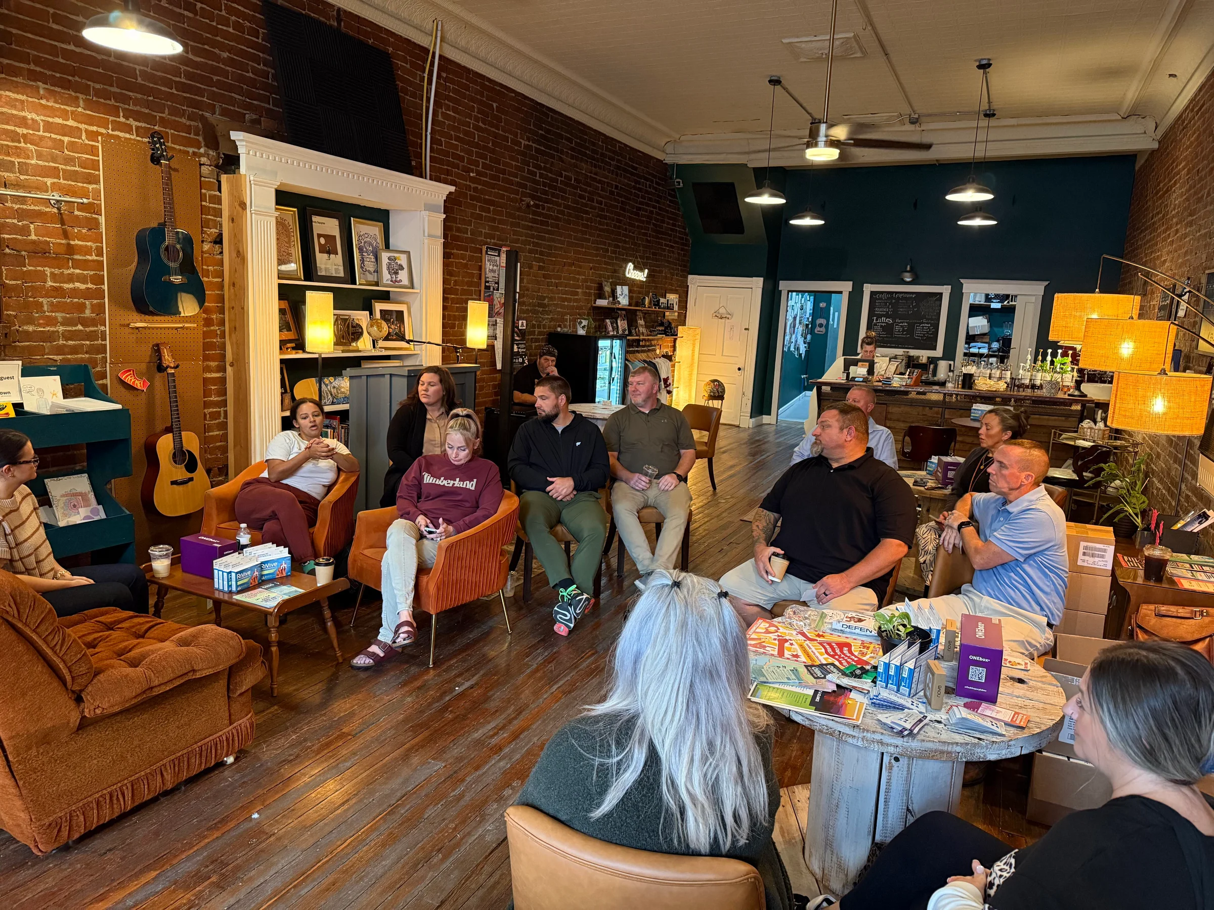 A coalition of people in recovery, people who use drugs, and their loved ones discussing overdose response strategies.